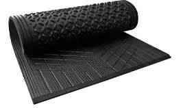 Black Rubber Cow Mat